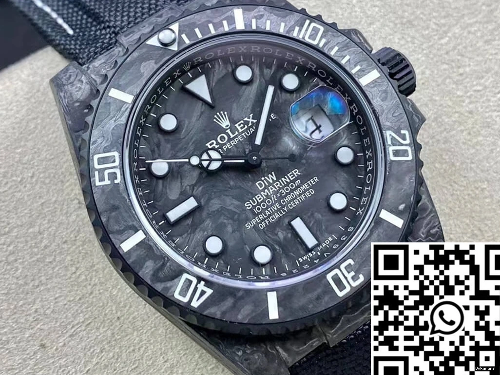 Carbon Dial VS Submariner Rolex DIW Fiber Factory 0330